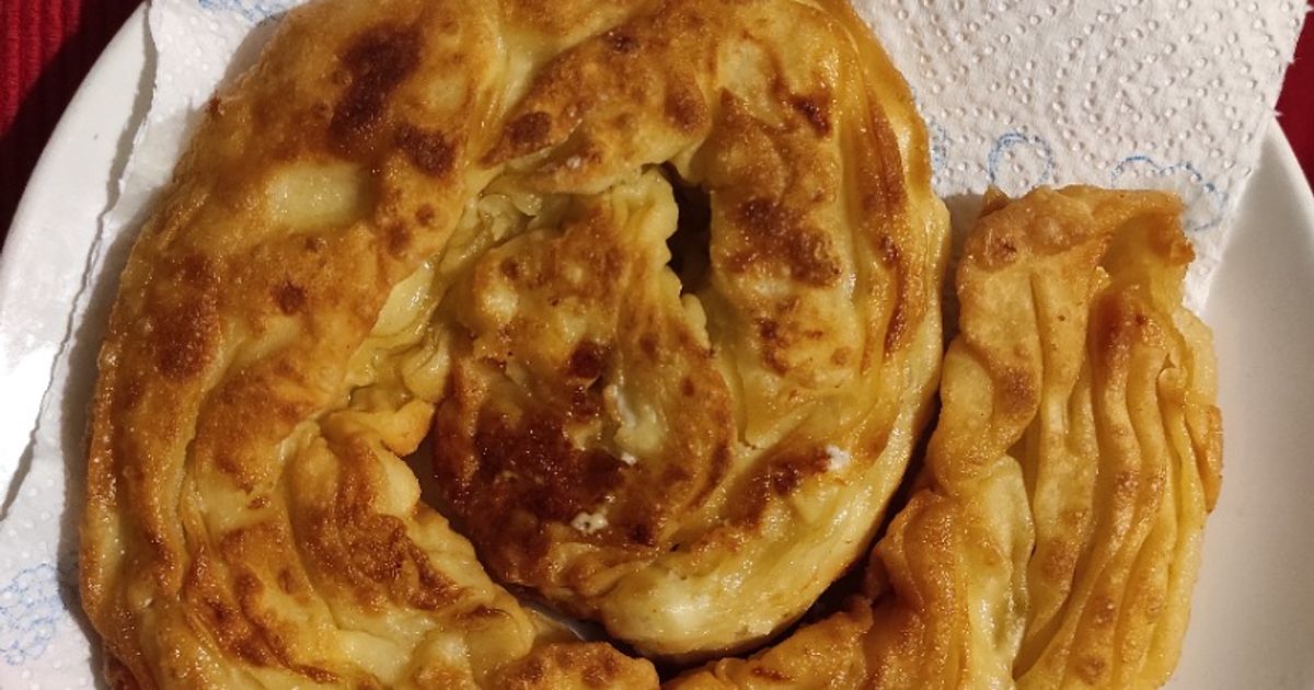 Traditional fried spiral Alonnisos cheese pie